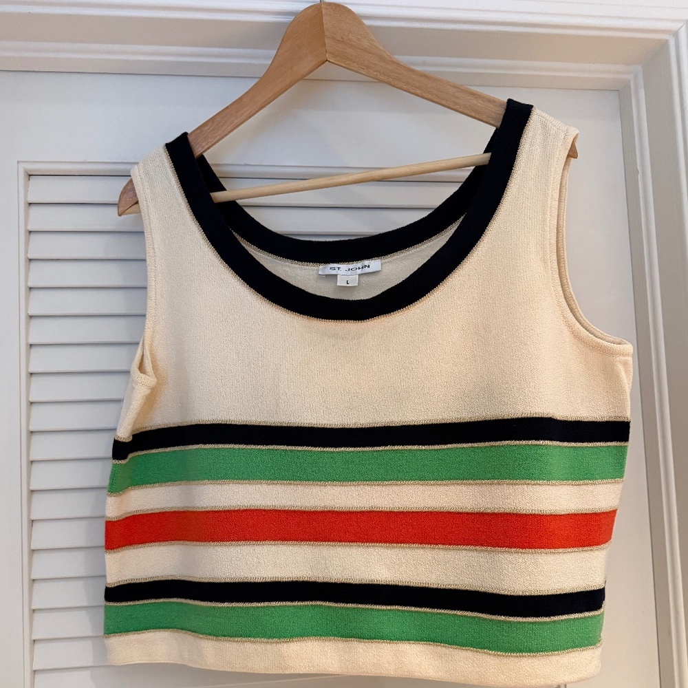 ST JOHN SLEEVELESS SHELL (COPY)